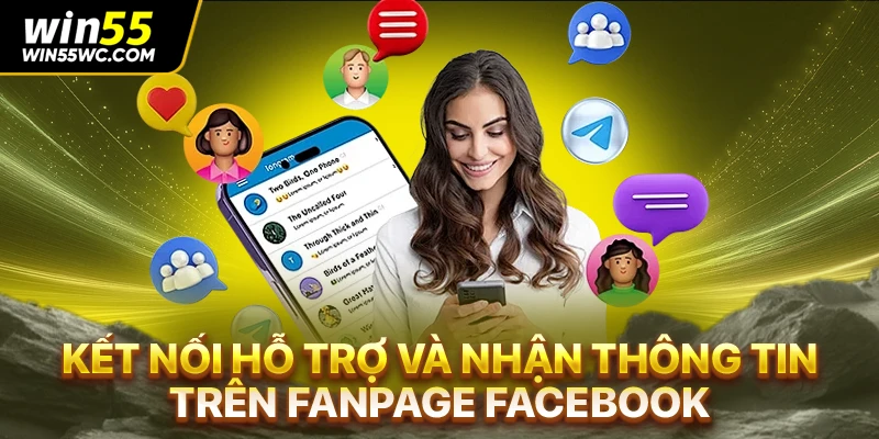 Kết nối hỗ trợ và nhận thông tin trên fanpage facebook